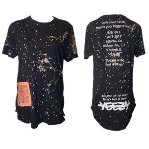 Yeezy Long Tail  T-Shirt Rise As 1NE Size L Powerful Black History Panthers